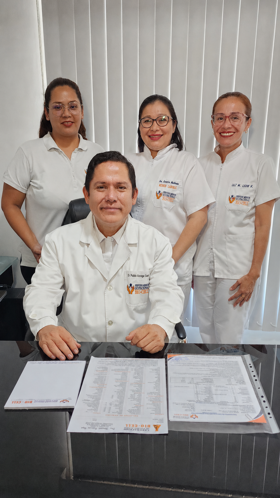 Equipo de Servicios Médicos Ocupacional Bio-Cell en Santa Cruz